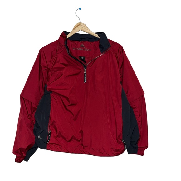 stormtech Jackets & Coats Stormtech Red Pullover Waterproof Jacket Sz Large Poshmark